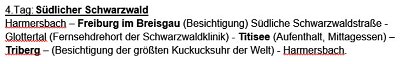 20150701 5-Tagesfahrt Schwarzwald 2015_000 Route Tag 4