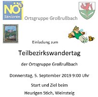 20190905 Teilbezirkswandertag Plakat
