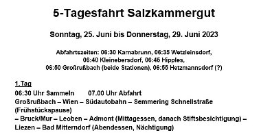20230625 - Tag 1 - 5-Tagesfahrt Salzkammergut
