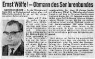 Ernst Wölfel Zeitungskopie 1978