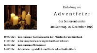 Advent 2007 - Plakat