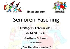 20150113 Seniorenfasching 2015 Einladung