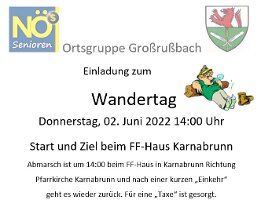 2022-06-02 Einstieg Wandertag Karnabrunn